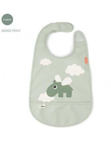 Comprar Baberos con Velcro con dibujo de elefante Done By Deer | Alimentación Bebé