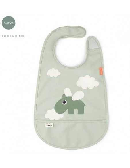 Comprar Baberos con Velcro con dibujo de elefante Done By Deer | Alimentación Bebé