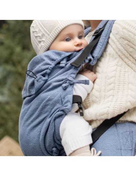Mochila Ergonómica Quokkababy E-Carrier Blue Waves | Comodidad y Adaptabilidad