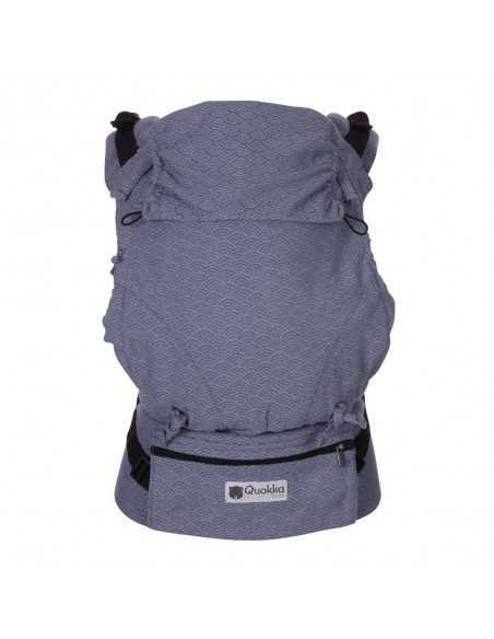 Mochila Ergonómica Quokkababy E-Carrier Blue Waves | Comodidad y Adaptabilidad