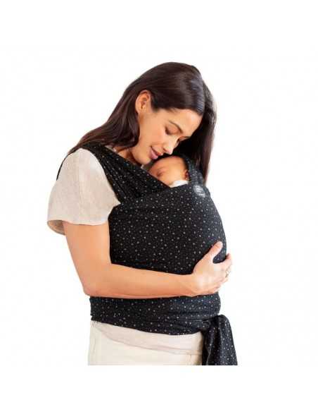 Comprar Fular Portabebés Elástico Moby Wrap Terrazo Black |Envío 24h