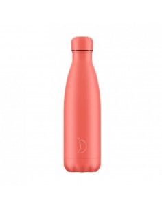 BOTELLA TÉRMICA ACERO INOXIDABLE CHILLY'S 500ML - CORAL PASTEL