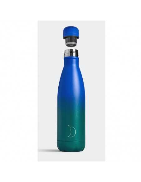 Botella Chilly Gradient Blush Azul y Rosa 500ml