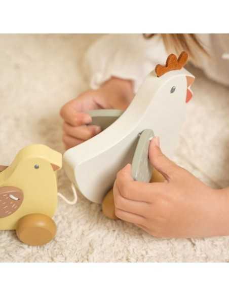Comprar Juego de Arrastre Pollitos Pequeña Granja de Little Dutch |Tiendas en Madrid