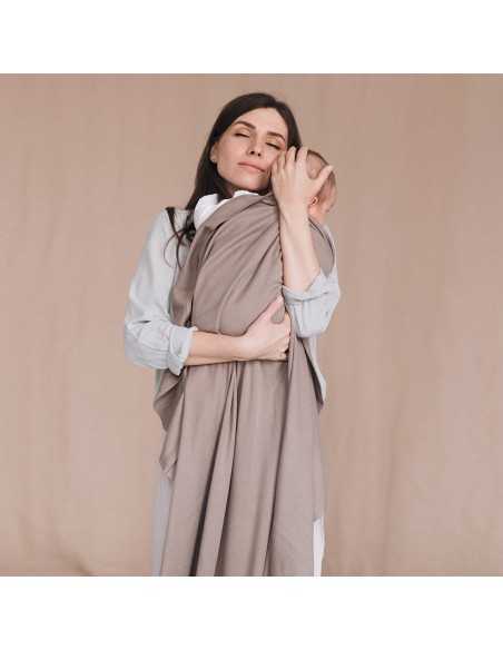 Muselina de Modal Love and Carry - Beige Oscuro
