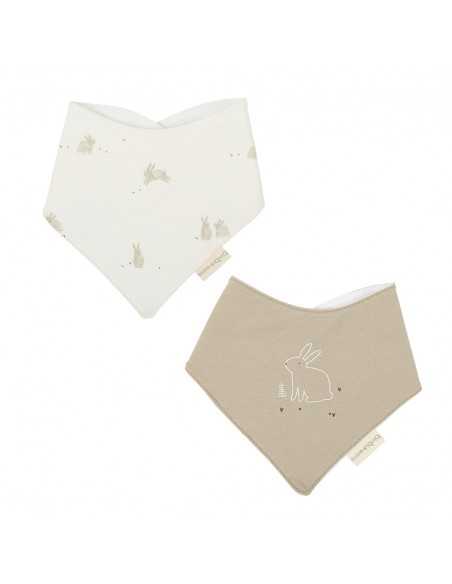 Pack 2 Baberos Bandana Bunny de Bimbidreams