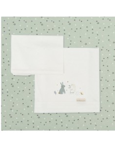 Comprar juego sabanas punto tres piezas minicuna 50x80 Bimbidreams modelo Happy