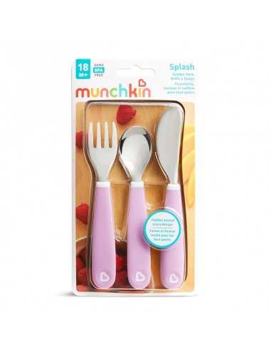 Pack cuchara y tenedor de acero Raise de Munchkin Color Aleatorio Pack cuchara y tenedor de acero Raise de Munchkin Color Aleatorio
