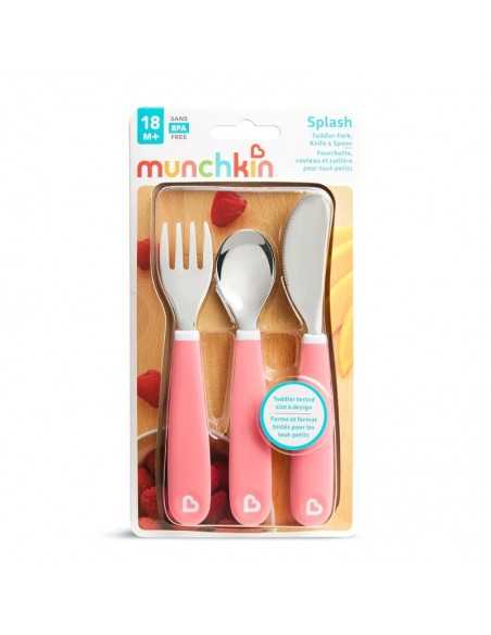 Pack cuchara y tenedor de acero Raise de Munchkin Color Aleatorio Pack cuchara y tenedor de acero Raise de Munchkin Color Aleatorio