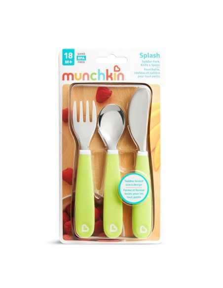 Pack cuchara y tenedor de acero Raise de Munchkin Color Aleatorio Pack cuchara y tenedor de acero Raise de Munchkin Color Aleatorio