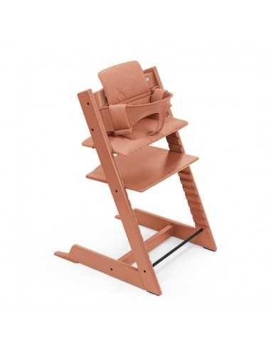 Trona Tripp Trapp Terracota con babyset y cojin