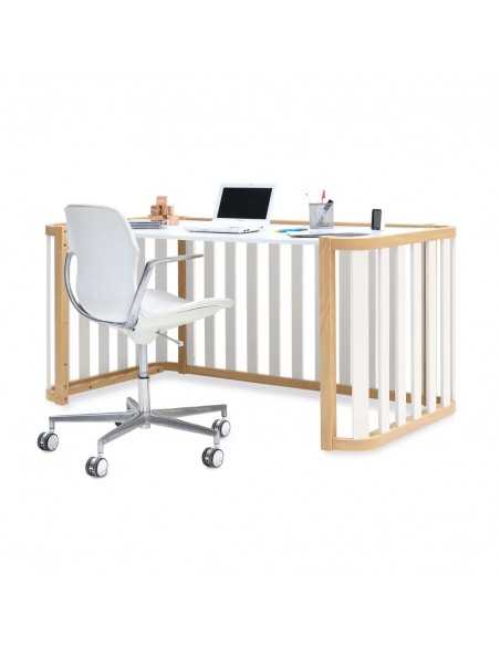 Cuna Colecho y Cama CREA PLUS DUE (3 en 1) Madera/Blanco 70x140cm de Alondra