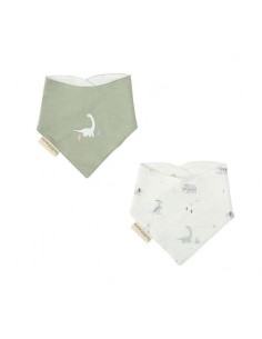 Comprar Pack 2 Baberos Bandana para Bebé Trex Bimbidreams | Envío 24h