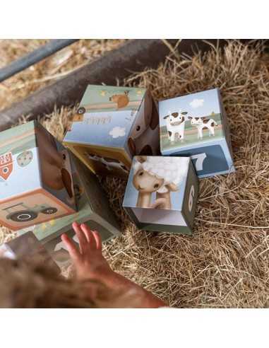 Bloques Apilables Pequeña Granja de Little Dutch | Juguetes Apilables para Niños