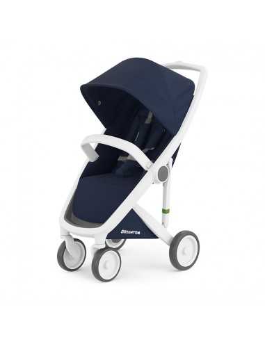 Silla Ligera Classic Greentom Chasis Blanco textil azul