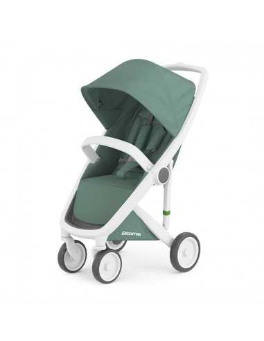 Silla Ligera Classic Greentom Chasis Blanco textil Sage