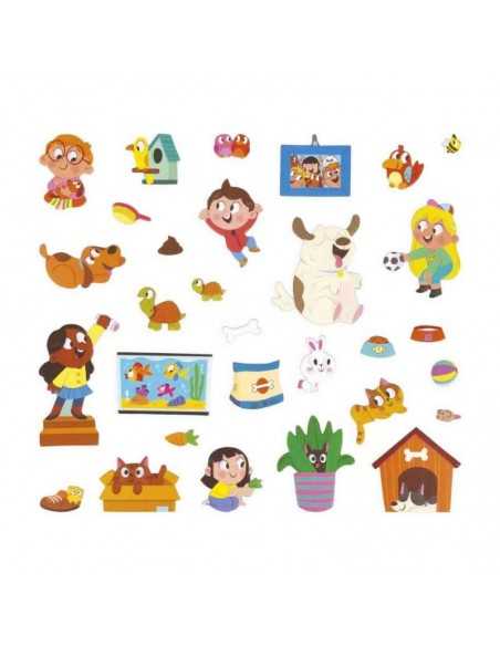Magnéti'stories Los Animales Domésticos de Janod - Diversión Educativa para los Pequeños
