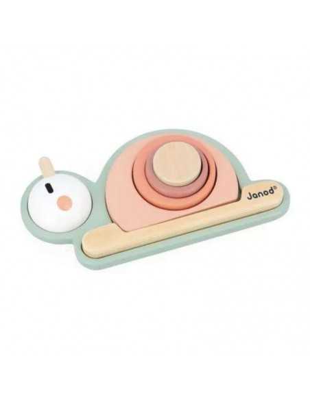 Caracol Sensorial Apilable de Janod: Juguete Educativo para Bebés