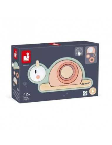 Caracol Sensorial Apilable de Janod: Juguete Educativo para Bebés