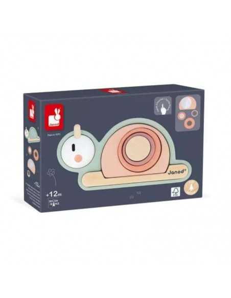 Caracol Sensorial Apilable de Janod: Juguete Educativo para Bebés