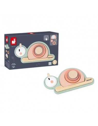 Caracol Sensorial Apilable de Janod: Juguete Educativo para Bebés