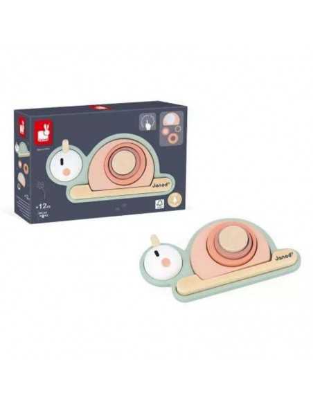 Caracol Sensorial Apilable de Janod: Juguete Educativo para Bebés