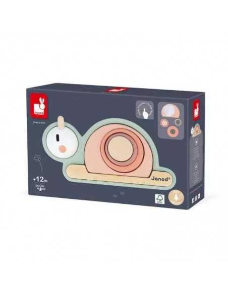 Caracol Sensorial Apilable de Janod: Juguete Educativo para Bebés