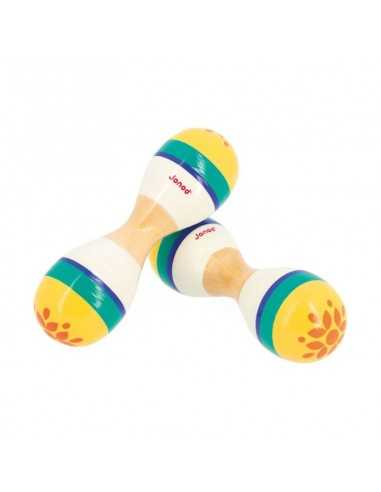 Maracas Dobles Gioia de Janod Ritmo y Diversión para Niños