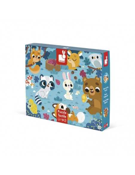 Puzzle táctil Los Animales del Bosque de Janod