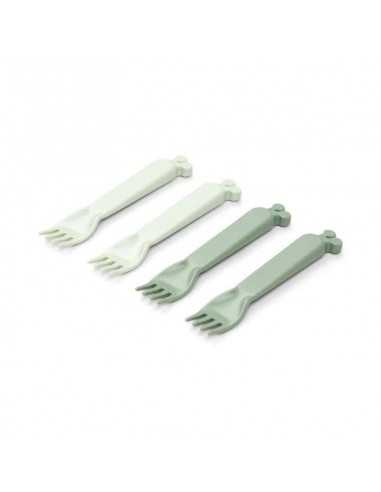 Comprar Pack de 4 tenedores Kiddish de Done by Deer |Tiendas en Madrid
