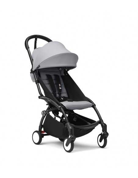 Silla de paseo yoyo 3 Chasis negro textil stone