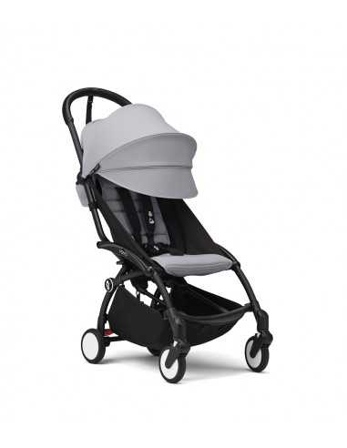 Silla de paseo yoyo 3 Chasis negro textil stone capota extensible