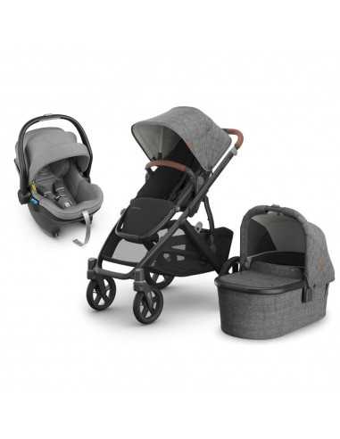 Trío Uppababy Vista V3 + Grupo 0 Mesa i-Size Greyson