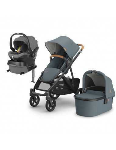 Trío Uppababy Vista V3 + Grupo 0 Mesa i-Size + Base ISOfix color Dillan