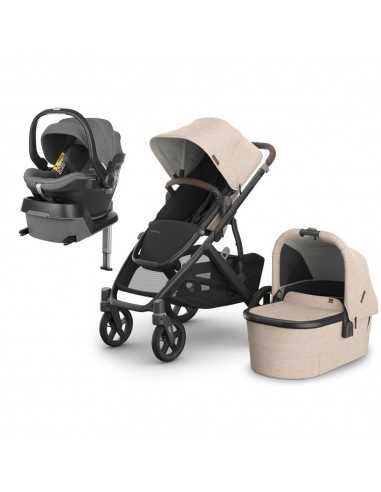 Trío Uppababy Vista V3 + Grupo 0 Mesa i-Size + Base ISOfix color Liam