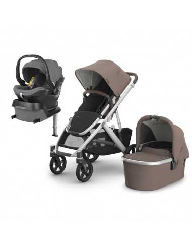 Trío Uppababy Vista V3 + Grupo 0 Mesa i-Size + Base ISOfix Color Theo