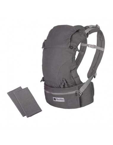 Mochila Portabebés Quokkababy E-Carrier Light Grey