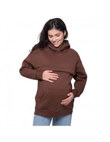 Sudadera de Maternidad y Lactancia Love and Carry - Chocolate