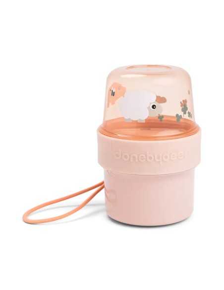Envase Snack Bidireccional Pequeña Granja de Done By Deer Rosa