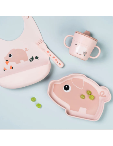 Comprar Baberos de Silicona Pequeña Granja | Done By Deer