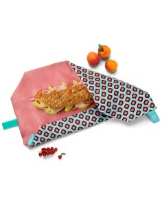 Boc'n'Roll Vintage Drop - Porta Bocadillos y Snacks Reutilizable de Roll'eat