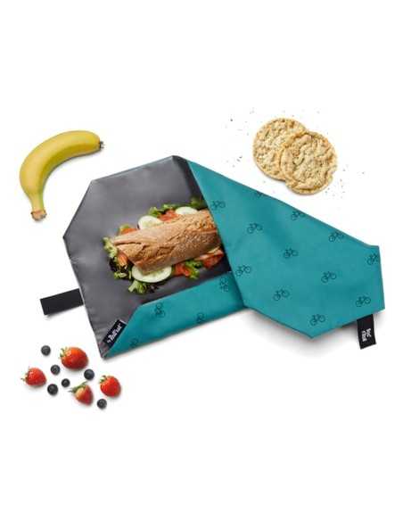 Boc'n'Roll Iconos Bicicleta - Porta Bocadillos y Snacks Reutilizable de Roll'eat