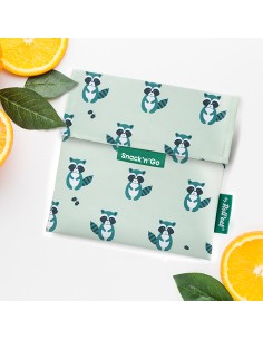 Snack'n'Go Mapache - Porta Bocadillos y Snacks Reutilizable de Roll'eat 2