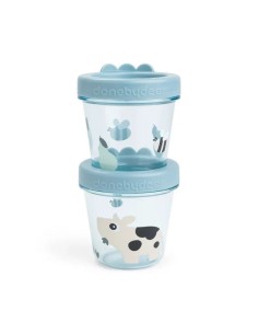 Comprar Pack de 2 recipientes para comida para bebés - Tiny farm de Done By Deer|Alimentación Bebé 2