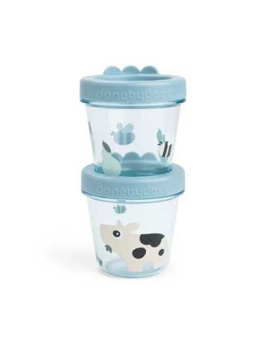 Comprar Pack de 2 recipientes para comida para bebés - Tiny farm de Done By Deer|Alimentación Bebé