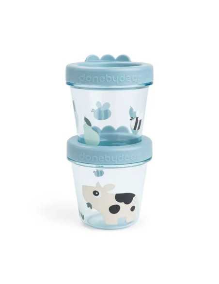 Comprar Pack de 2 recipientes para comida para bebés - Tiny farm de Done By Deer|Alimentación Bebé