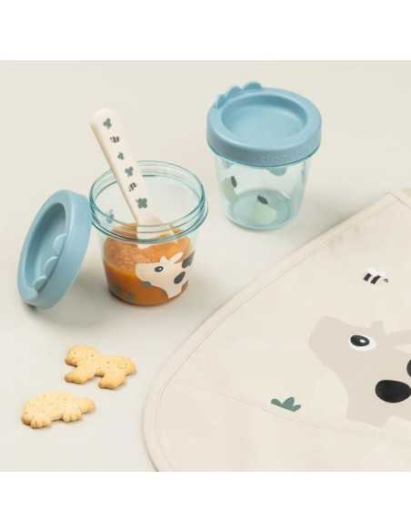 Comprar Pack de 2 recipientes para comida para bebés - Tiny farm de Done By Deer|Alimentación Bebé