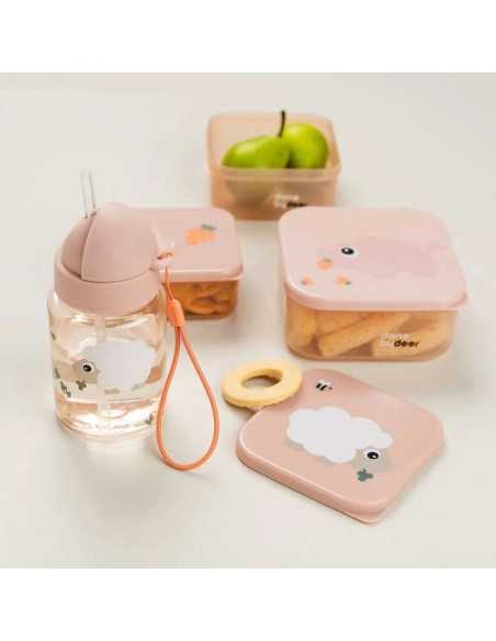 Botella Infantil Tiny Farm Hidratación cómoda y autónoma|Done By Deer