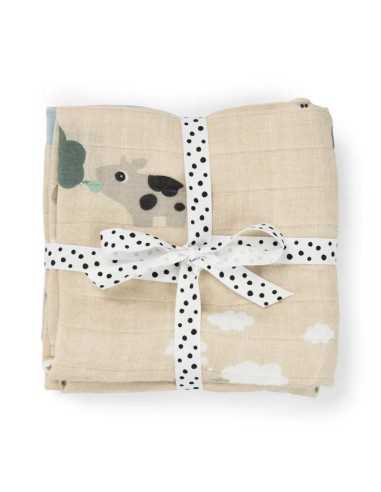 Pack de 2 Gasas Tiny Farm |Done By Deer