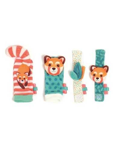 calcetin y pulsera sonajero bebe